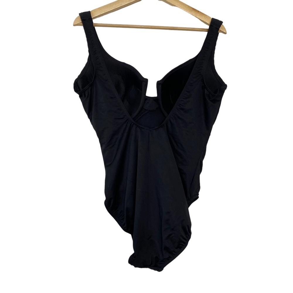 Miraclesuit Nwot Solid Black Shaping One Piece Sw… - image 2
